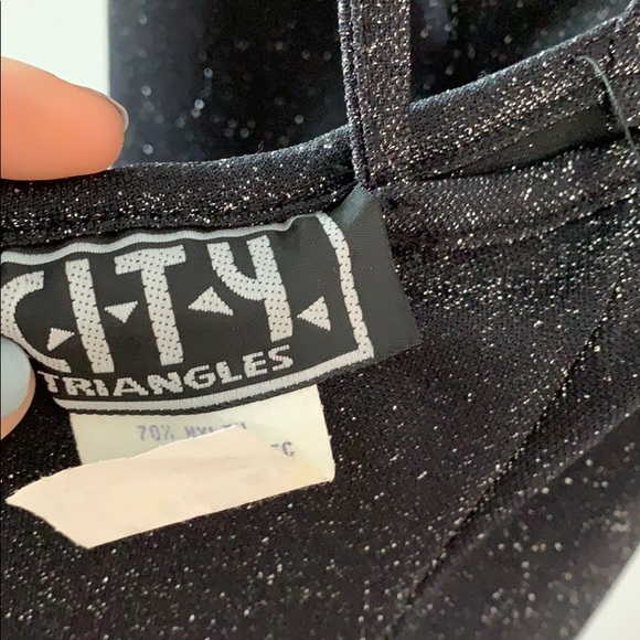 City Triangles Black Glitter Maxi Dress - Picture 7 of 7